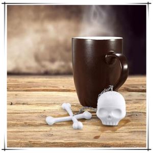 Kreative t-bein te bein Skull te Infuser te sil silikon Skull te siler for hjem Decor