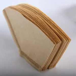 Tre originalt hånd drypppapir Kaffe Vifteformet filter Espresso kaffepakker Tepose Silfilter